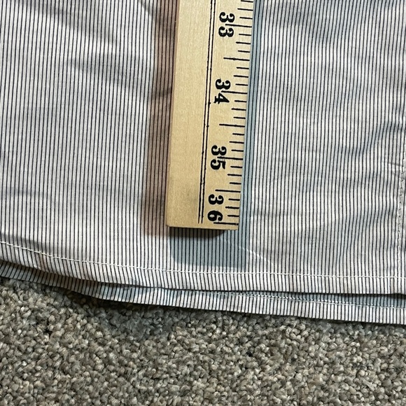 Helen Jon Size Large Blue/White Marine Striped Button Shirt Dress - Picture 4 of 5